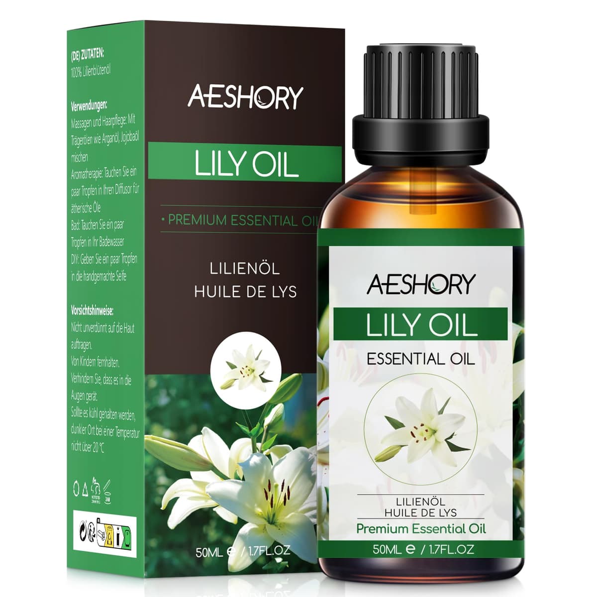 AESHORY Aceite Esencial de Rosa 50ML, Natural Aceite de Aromaterapia de Rosa, Aceites de Fragancia Premium para Humidificador, Masaje, Baño, Cuidado la Piel, Relajación y Calma — view 38