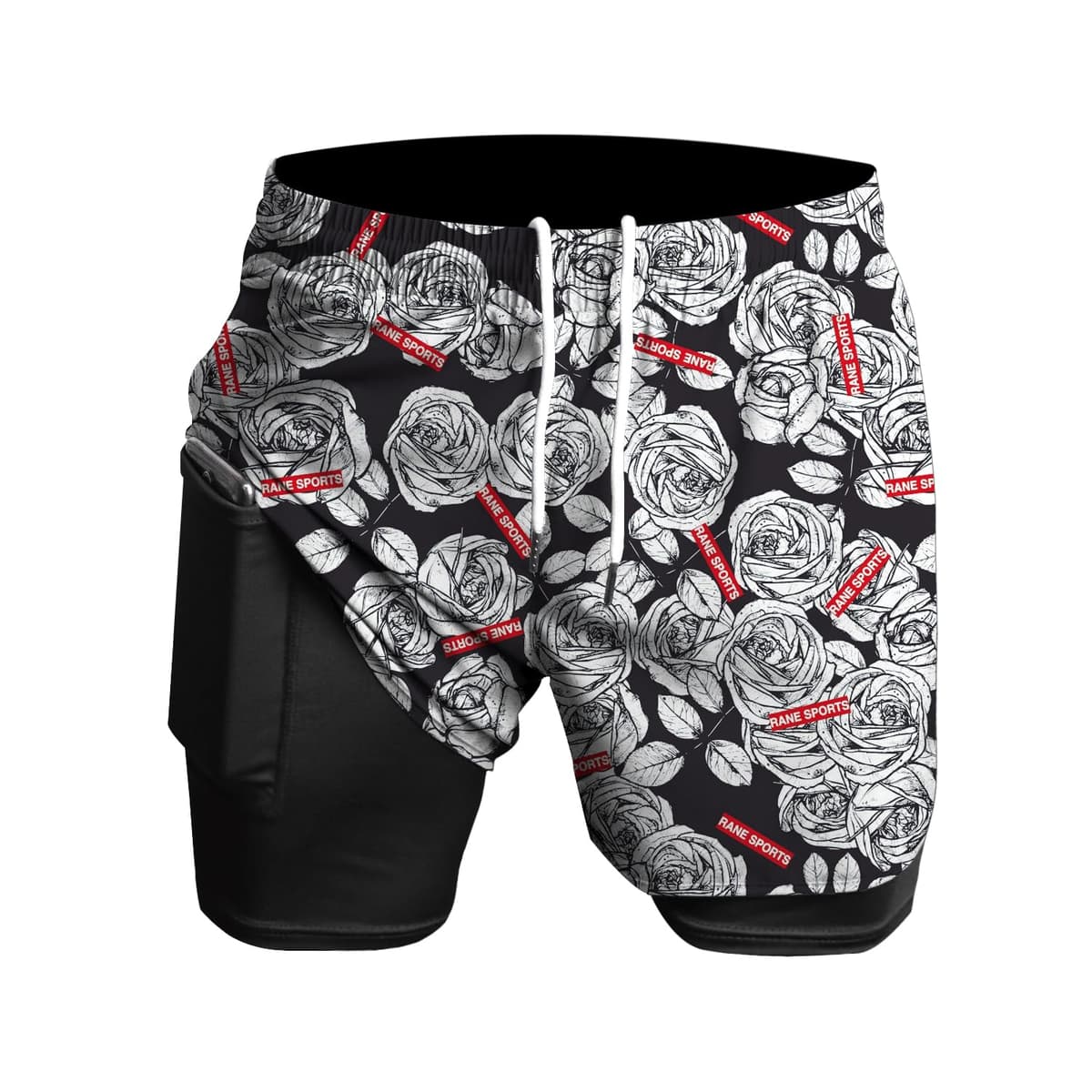 Rane Sports Men's 2 in 1 Running Shorts Ideal for Gym, Athletics, Outdoor Training — view 9