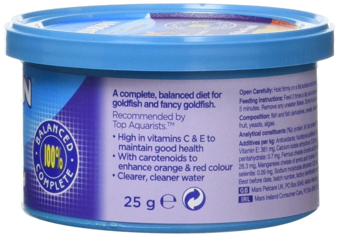 AQUARIAN Complete Nutrition Goldfish Food Flakes, 25g — view 3