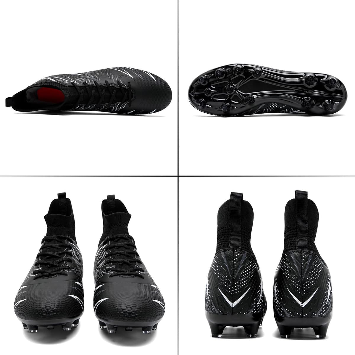 Men's Football Boots Outdoor Spike Cleats Soccer Shoes Women's Astro Turf Trainers Professional Athletics Sneakers Teenager Competition Sport Futsal Shoes — view 3