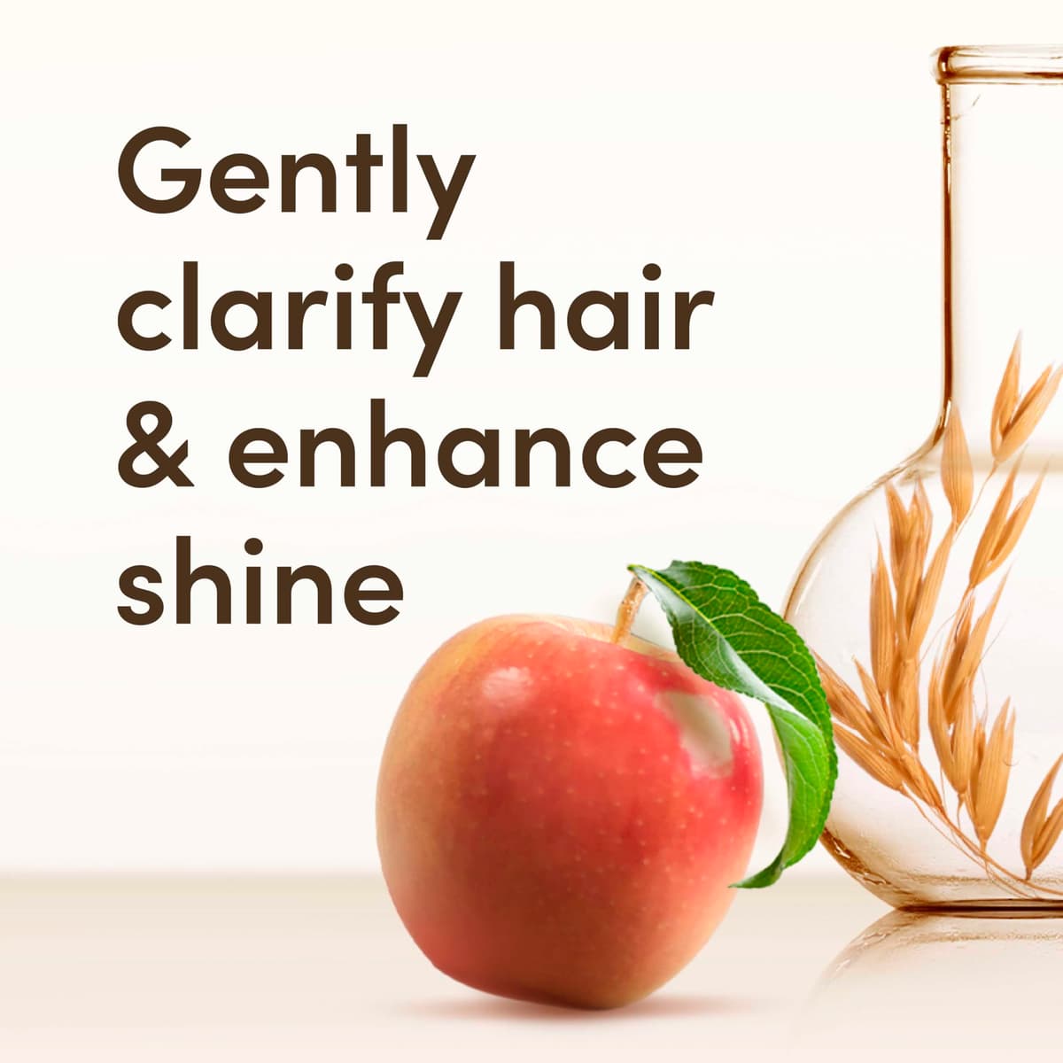 Aveeno Scalp Soothing Haircare Clarify & Shine Shampoo, Apple Cider Vinegar Blend, for All Hair Types, Soothes Dry, Itchy & Flaky Scalp, Clinically Proven, Sulfate Free, 300ml — view 3