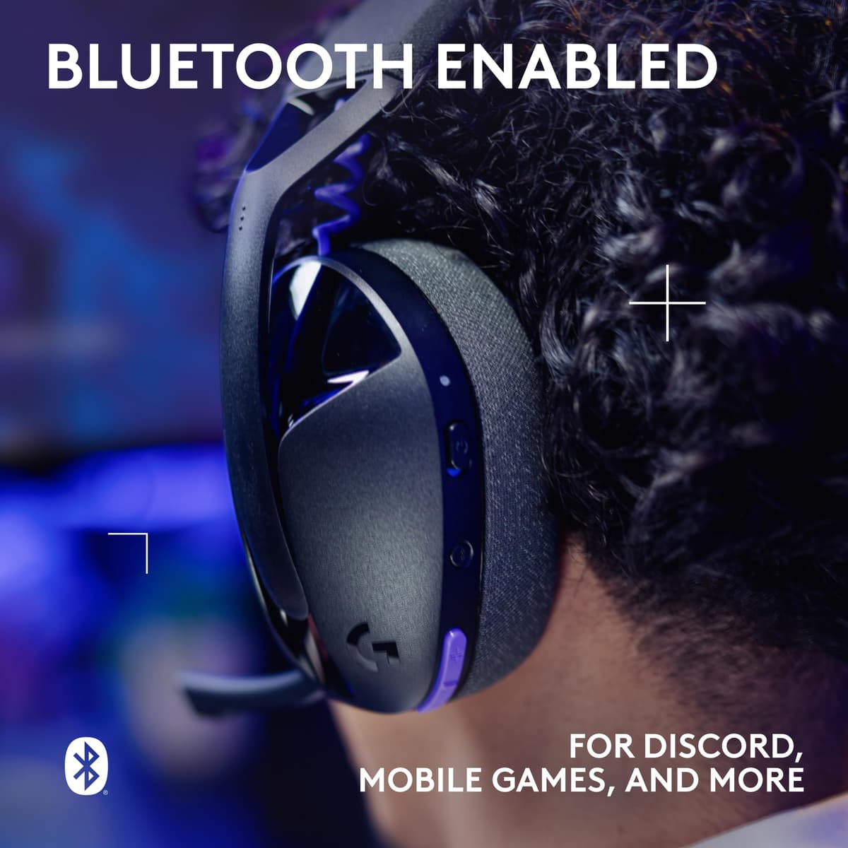 Logitech G G321 LIGHTSPEED Wireless Bluetooth Gaming Headset, dynamic comfort and fit, 16 kHz boom mic, 20+ hrs battery, PC, PS4, PS5, Nintendo Switch, Mobile - Black — view 5