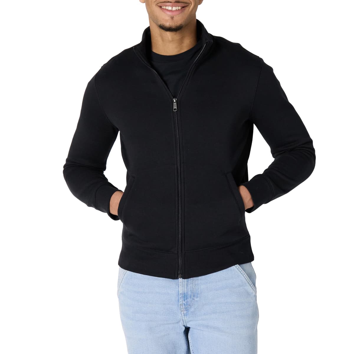 Amazon Essentials Sudadera de Forro Polar con Cremallera y Cuello Semicisne, Corte Estándar y Peso Medio Hombre — view 12