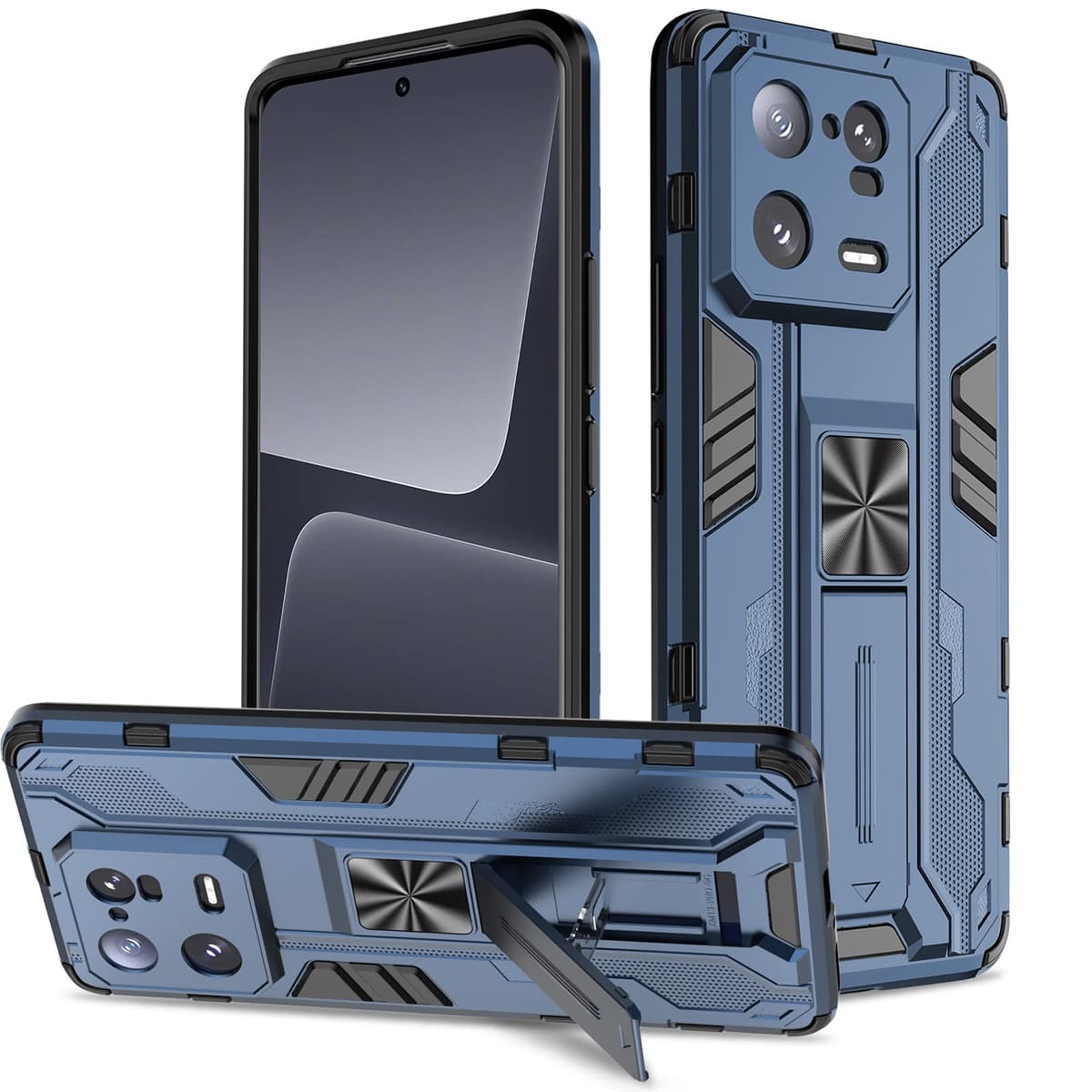 Funda para CMF Phone 2 Pro, Carcasa Antigolpes con Soporte anular metálico, Case Protectora de Grado Militar, Negro — view 1031