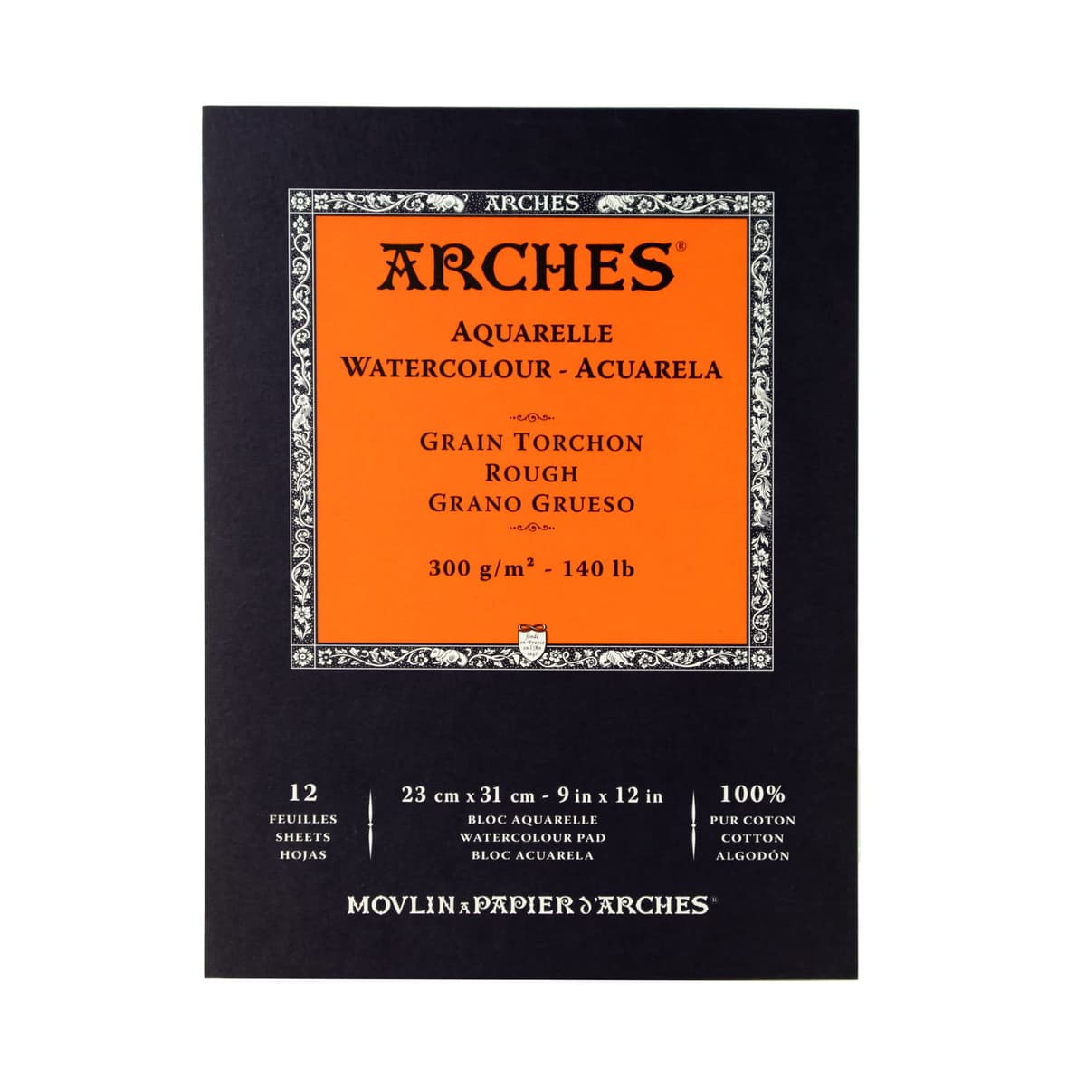 Arches - Papel de acuarela, bloc 12 hojas engomado 1 lado, grano fino, 300 g/m², 23 x 31 cm — view 15