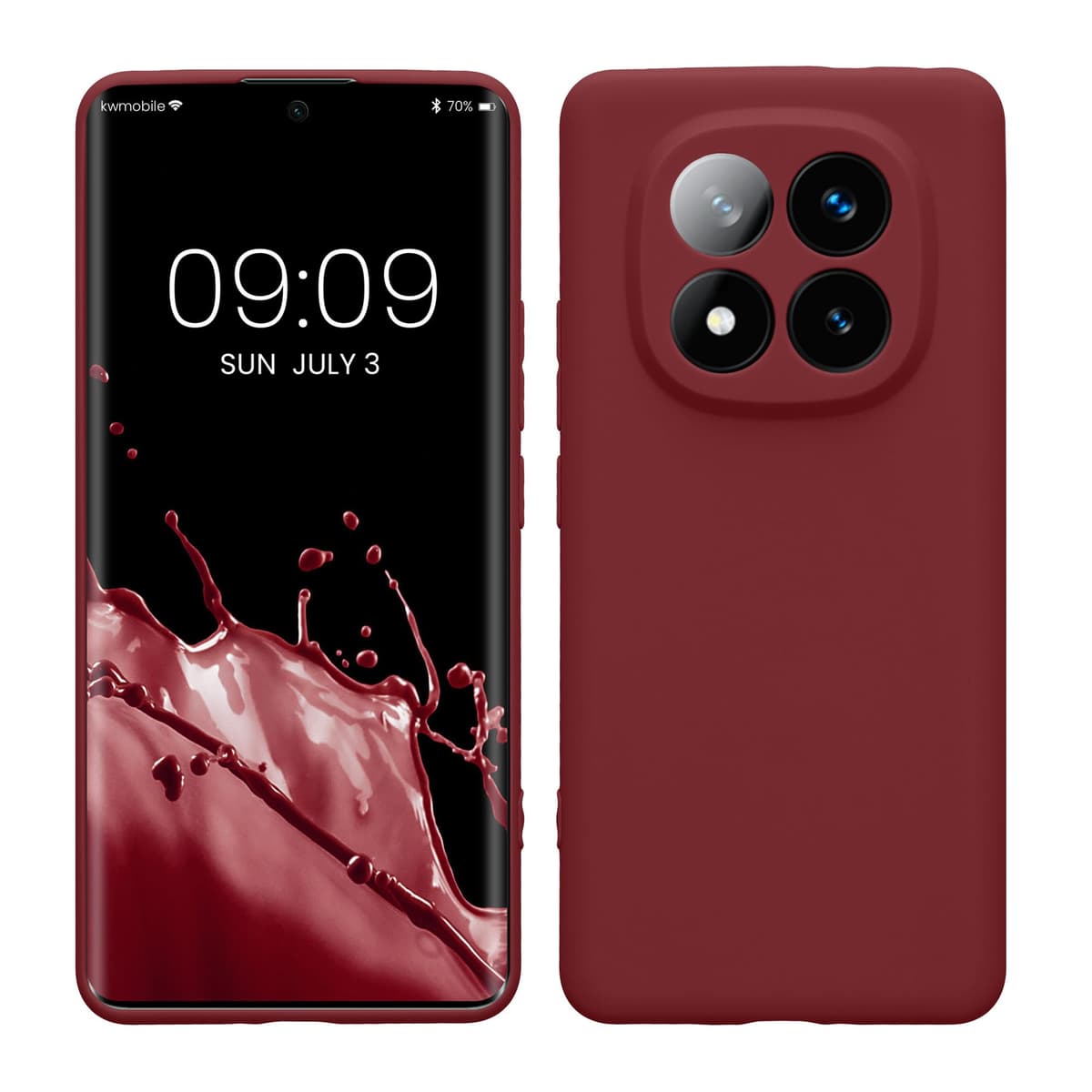 kwmobile Carcasa Compatible con Xiaomi Redmi Note 14 Pro 5G / Poco X7 Funda - Funda Ultrafina de TPU con Bordes elevados - Lavanda Metalizado — view 187