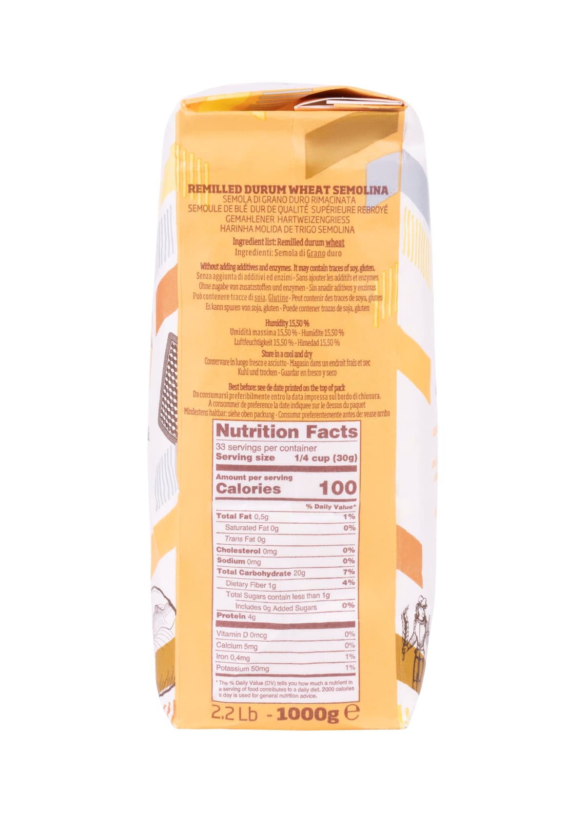 Antimo Caputo 00 Semola (Semolina Flour) - 2 Pack, 1 kg — view 2