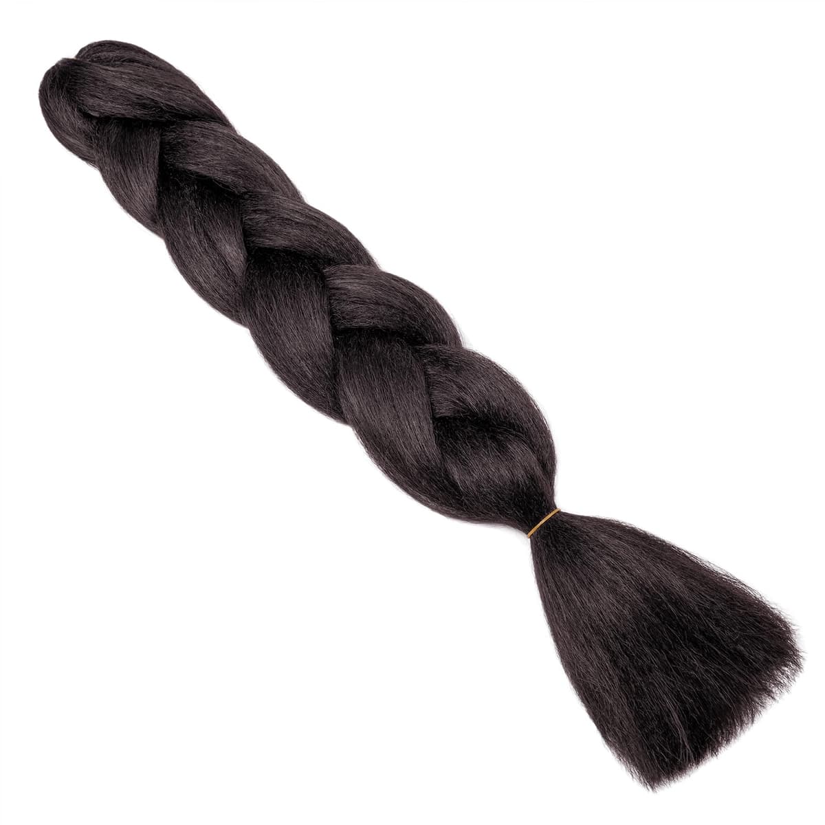 Gairyan Extensiones de Pelo Trenzas Africanas 1 Paquete 24" Pelo Sintetico Para Trenzas Natural Crochet Braiding Hair (Marrón Oscuro) — view 4