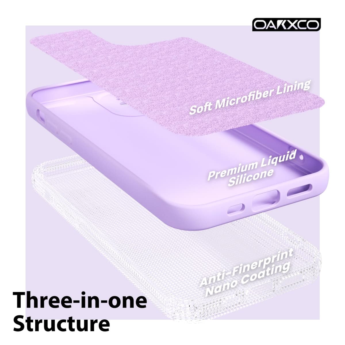 oakxco for iPhone 17 Pro Max Phone Case Liquid Silicone, Cute Thin Slim Grip Soft Rubber Gel for Women Men, Smooth Matte TPU Plain Solid Color Girly Simple Case with Camera Cover, Light Pink — view 1404