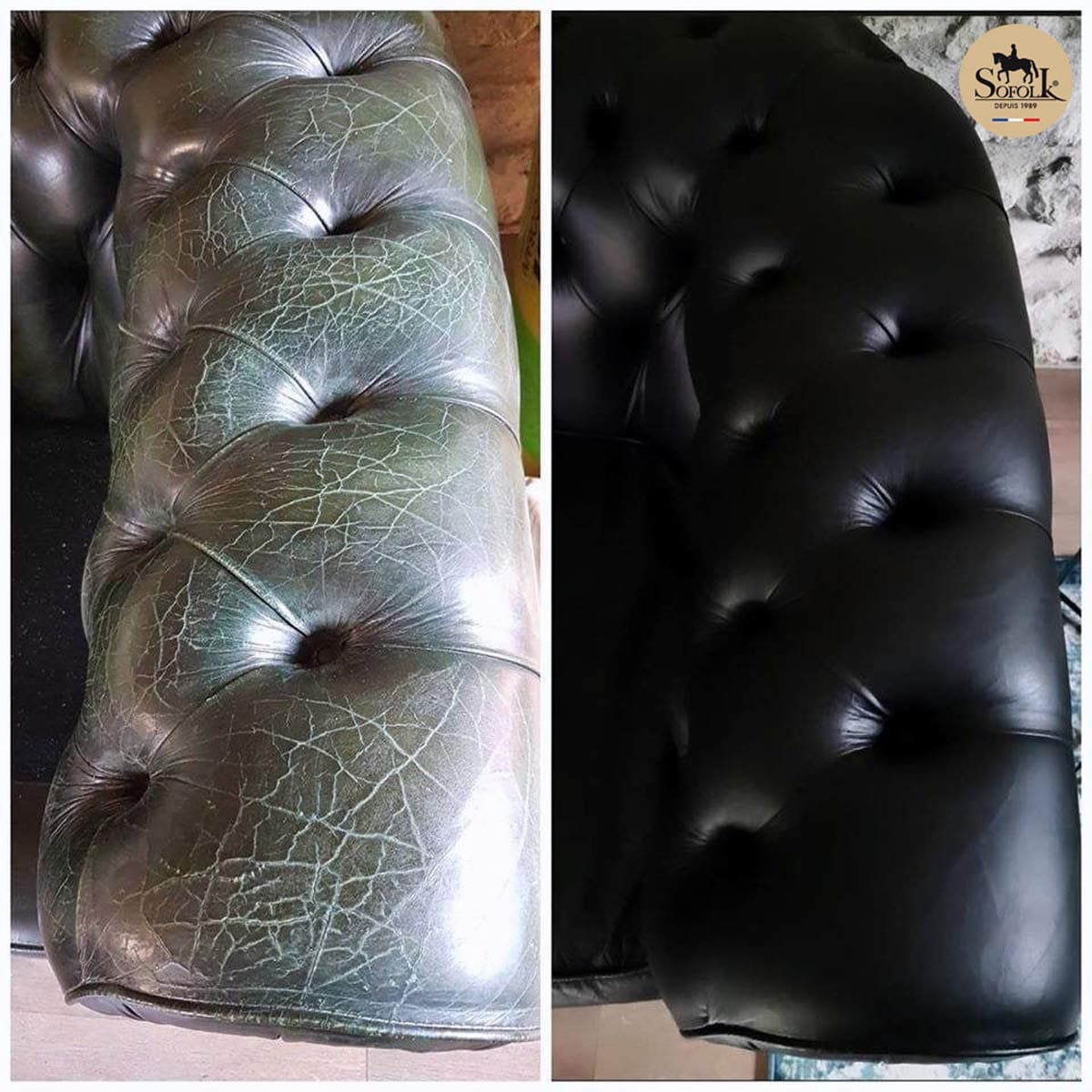 Sofolk - Kit de retoque Pintura Cuero/Cuero de imitación - Tinte para Volante de Coche, Asiento de Coche, sofás, Zapatos, Chaquetas y Ropa - Cuero dañado, Rayado, arañado, Descolorido — view 22