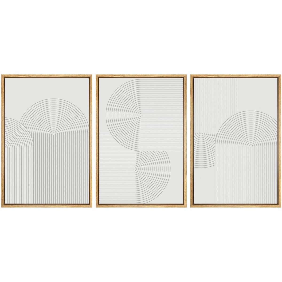 SIGNWIN Framed Canvas Print Wall Art Set Coastal Serenity Abstract Seaside Illustrations Modern Art Decorative Rustic Calm/Zen for Living Room, Bedroom, Office - 24"x36"x3 Natural — view 43