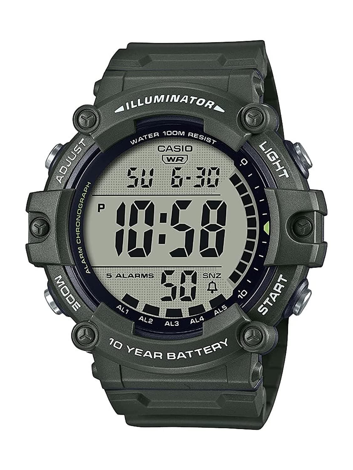 Casio - Mens Digital Sport Watch (AE1500WH-1AV) — view 9