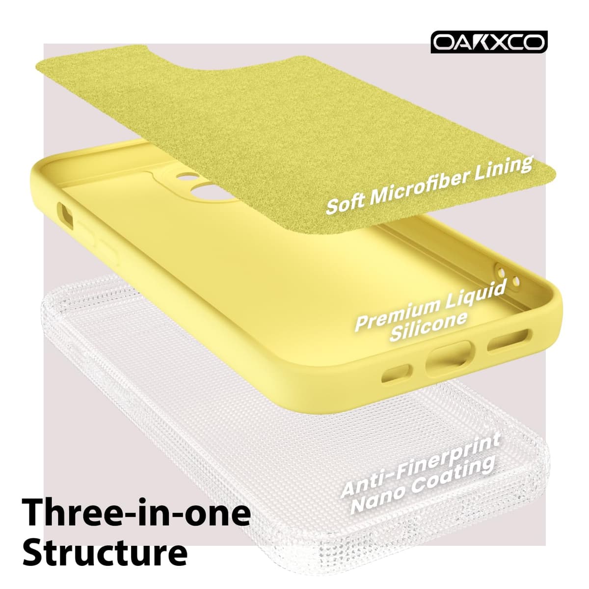 oakxco for iPhone 17 Pro Max Phone Case Liquid Silicone, Cute Thin Slim Grip Soft Rubber Gel for Women Men, Smooth Matte TPU Plain Solid Color Girly Simple Case with Camera Cover, Light Pink — view 1182