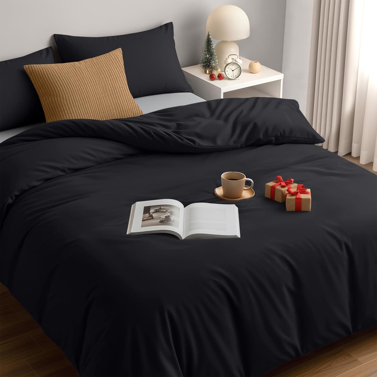 Utopia Bedding Funda Nordica Cama 180 - Microfibra Juego de Funda Nordica 240x260 cm y 2 Fundas de Almohada 65x65 cm (Blanco) — view 16