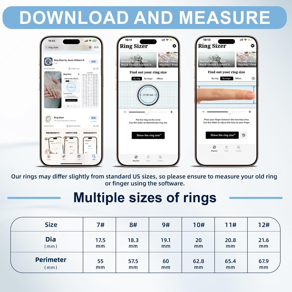 Smart Ring for Women Men,2026 New Ceramic Health Ring,No Monthly Subscription,Size First,Sleep Tracking Wearable-Heart Rate-Fitness Tracker for iOS&Android (Black, 10) — view 2
