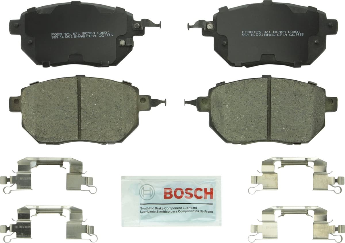 Bosch BC914 QuietCast Premium Ceramic Disc Brake Pad Set For: Acura ILX; Honda Accord, Civic, CR-V, Element, Fit, Front — view 167