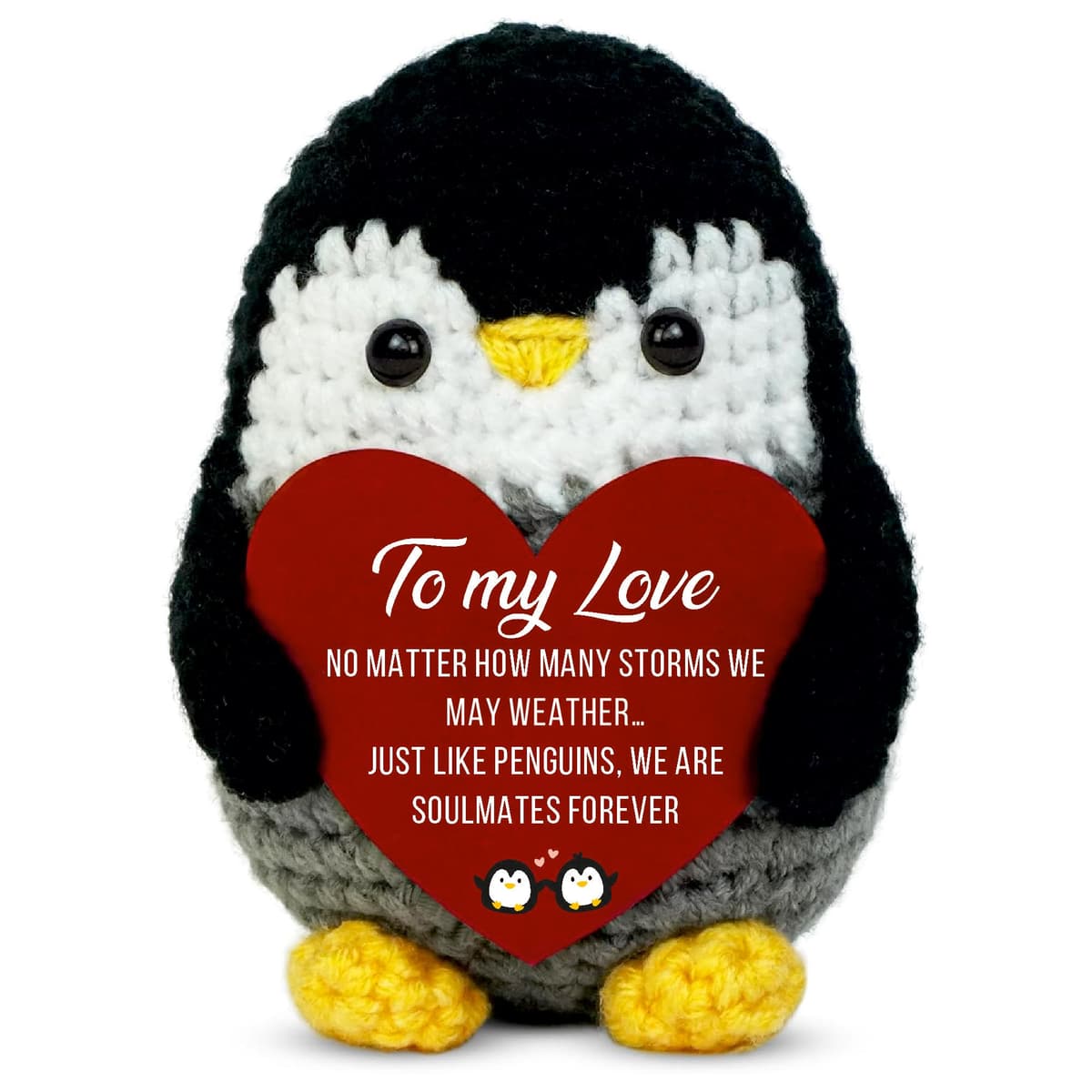 Crochet Alien Plush with Love Message – “You’re the Best Thing I’ve Ever Found on Earth” – Handmade Valentine’s Day Gift for Girlfriend, Boyfriend, Wife or Husband – Cute — view 19