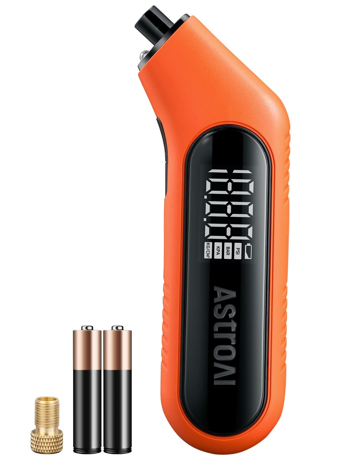 AstroAI Digital Tyre Pressure Gauge 300PSI 20Bar Large Screen with Backlight and Flashlight, 4 Settings Tyre Pressure Checker Suitable for Cars, Trucks, Bicycles, Motorcycles, AAA Batteries