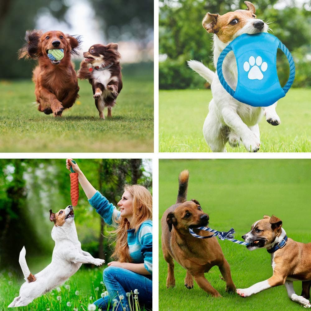Wefine Puppy Chew Toys - 100% Natural Cotton Rope for Small & Medium Dogs (10 PCS) — view 4