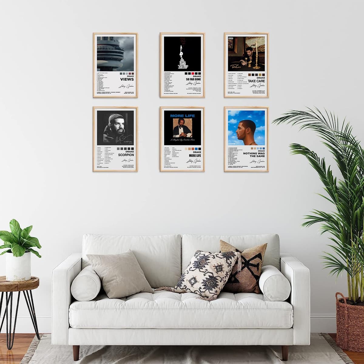 Drake Signed Limited Posters Music Album Cover Posters Room Aesthetic Canvas Wall Art Prints Set of 6 for Girl and Boy Teens Dorm Room Decor 8x12 inch Unframed — view 2