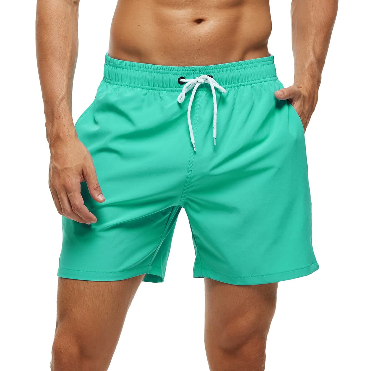 Bañador Hombre 2 en 1 Bañador de Secado Rápido con Forro de Malla y Cordón de Ajuste para Playa Bañador Casual Impermeable para Piscina Verano — view 21