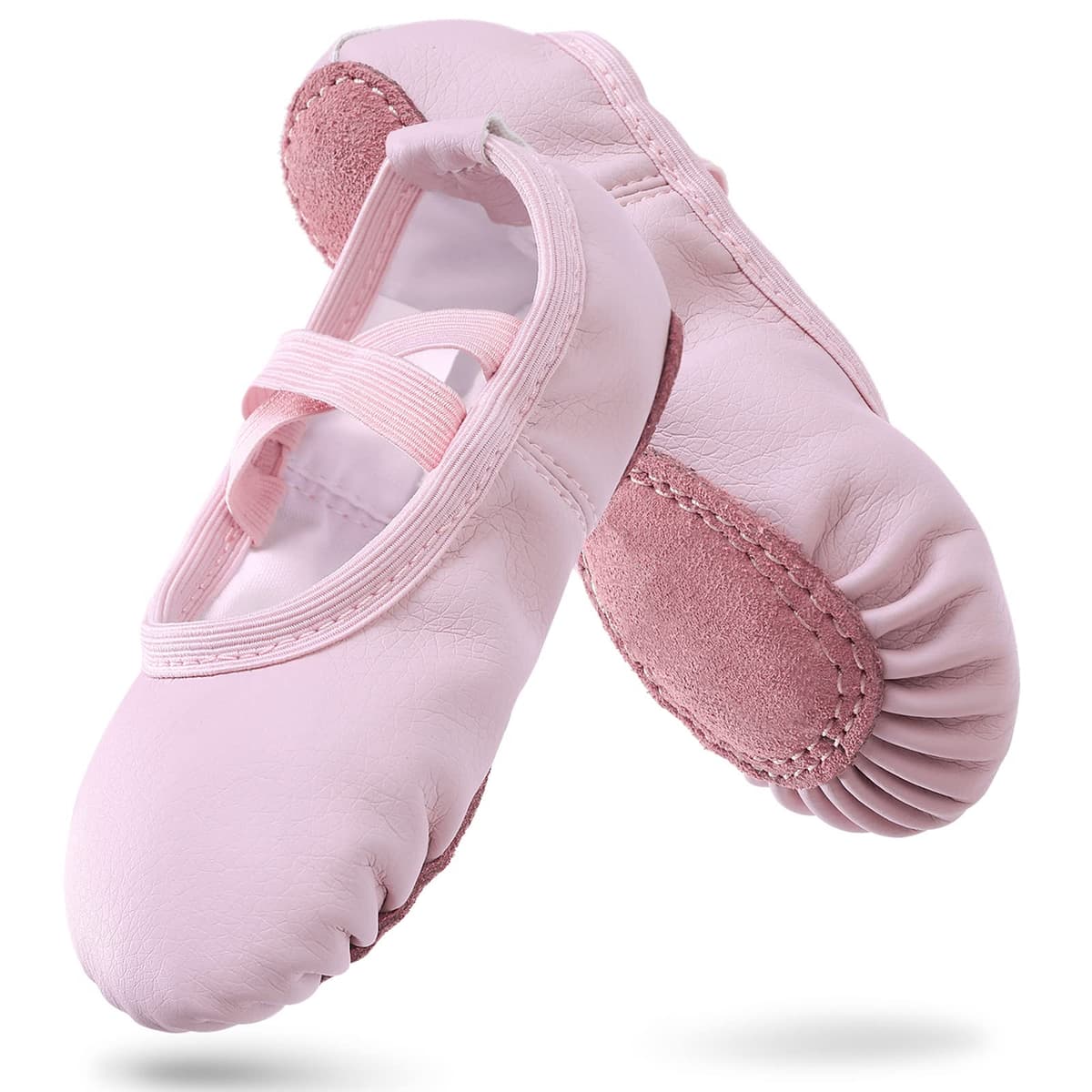 Zapatillas de Ballet Niñas Zapatillas de Baile Gimnasia Suela de Cuero para Niños Adultos Tamaño 20-40 — view 9