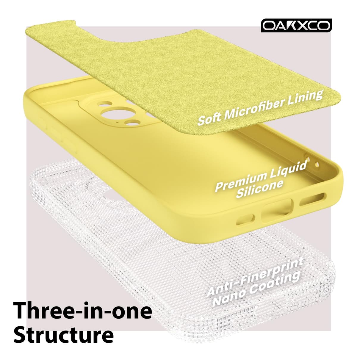 oakxco for iPhone 17 Pro Max Phone Case Liquid Silicone, Cute Thin Slim Grip Soft Rubber Gel for Women Men, Smooth Matte TPU Plain Solid Color Girly Simple Case with Camera Cover, Light Pink — view 681