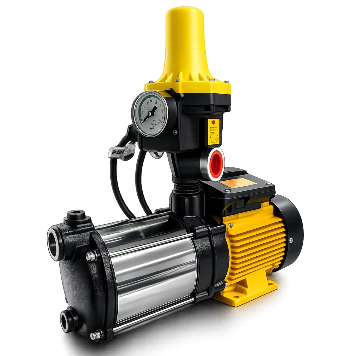 Grupo de Presión de Agua Automático con Controlador – Bomba de Agua Presurizadora Doméstica para Casa, Jardín y Riego, Sistema Automático de Presión 0.55 kW - 0.75 CV · Fluvia