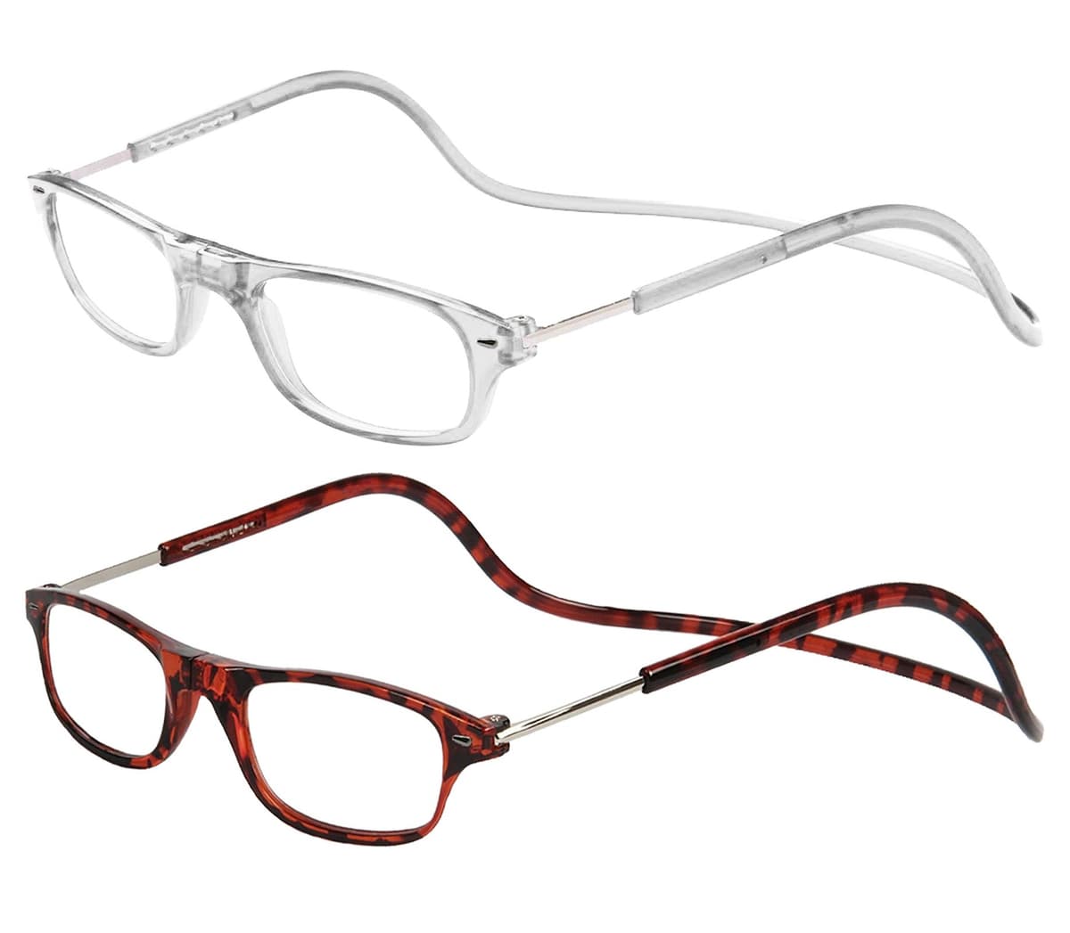 TBOC Pack: Gafas de Lectura Presbicia Vista Cansada – (Dos Unidades) Graduadas +3.50 Dioptrías Montura Negra Hombre Mujer Imantadas Plegables Lentes Aumento Leer Ver Cerca Cuello Imán — view 13