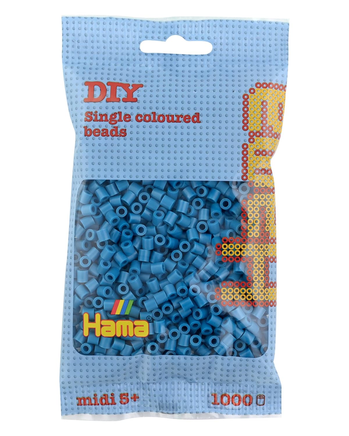 HAMA Bolsa de perlas | Aprox. 1000 cuentas midi fusibles para manualidades y mosaicos | Perlas de fusión para niños creativos 5+ | Juego de arte y decoración | Beige — view 31