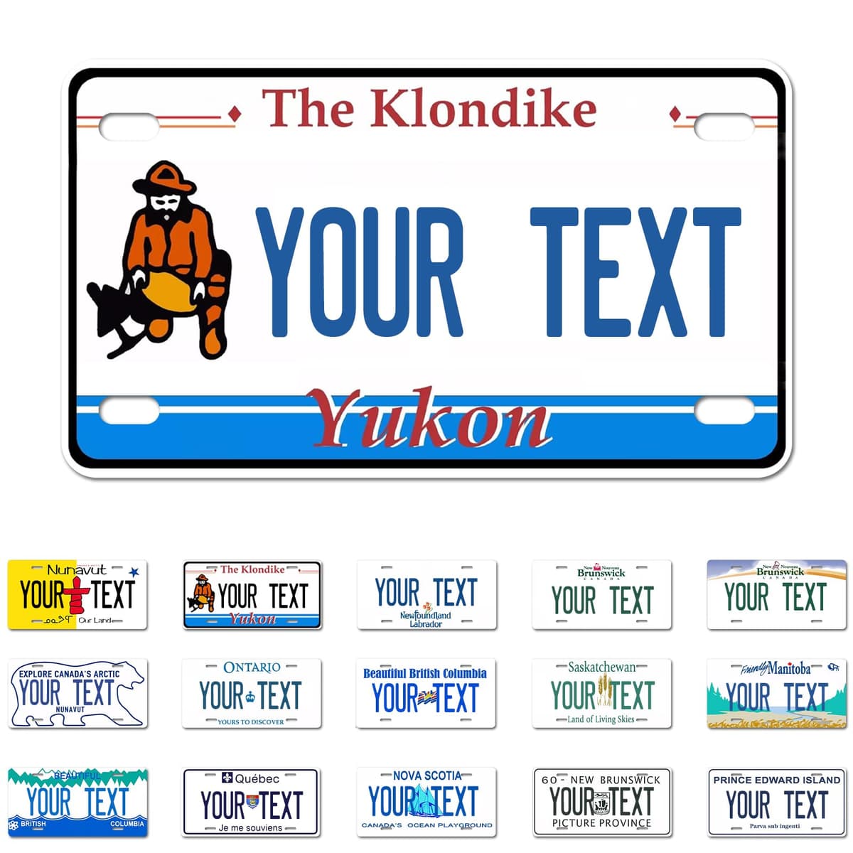 Alberta License Plate, 6"×12" Custom License Plate — view 3
