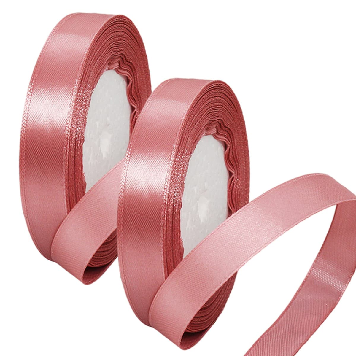 40mm Wide White Ribbon Thick Wedding Car Ribbon 22m, 1.5 inch Thick White Satin Ribbon for Gift Wrapping Wedding Car Christmas Birthday Cake Hair Bow Florist Bouquet Crafts Decorations — view 8
