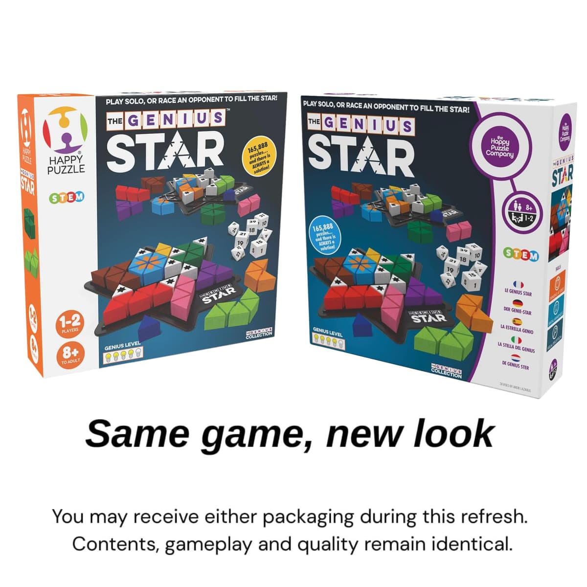 The Happy Puzzle Company The Genius Star Game - 165,000+ Puzzle Challenges for a Fun Family Board Game Night - Logic Puzzles STEM Educational Learning Resources - Smart Games for Kids & Adults Ages 8+ — view 8