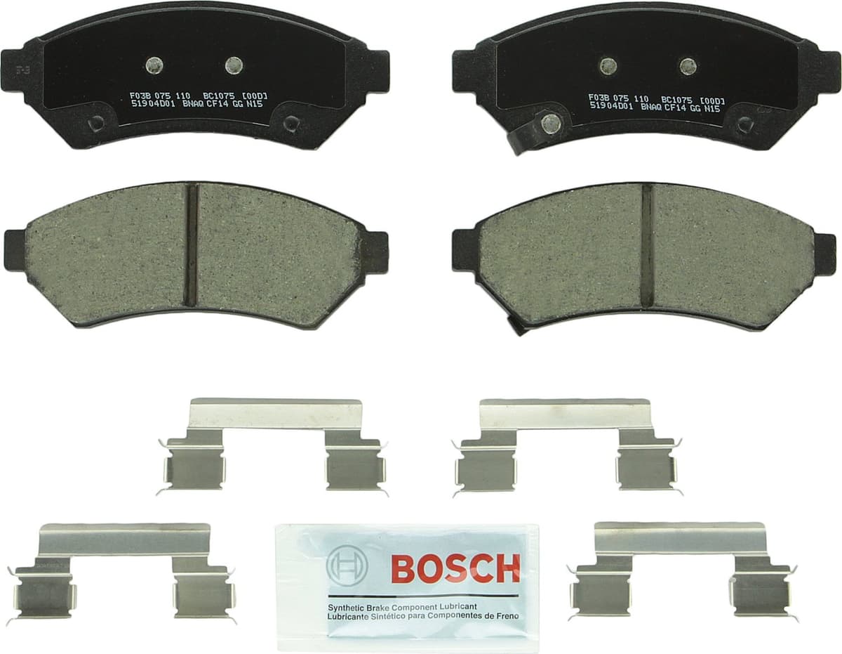 Bosch BC914 QuietCast Premium Ceramic Disc Brake Pad Set For: Acura ILX; Honda Accord, Civic, CR-V, Element, Fit, Front — view 179