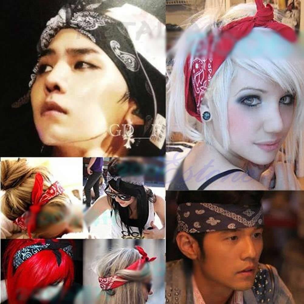 Boolavard 100% Cotton 1pcs, 6pcs or 12pcs Pack Bandanas with Original Paisley Pattern Colour of Choice Headwear/Hair — view 3
