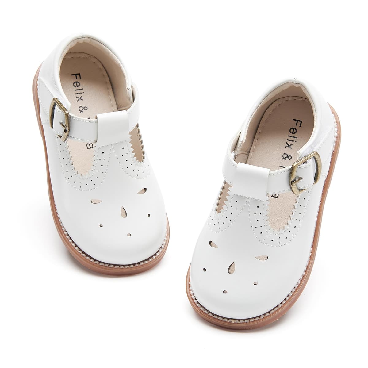 Felix & Flora Toddler Little Girl Mary Jane Dress Shoes - Ballet Flats for Girl Party School Shoes — view 60