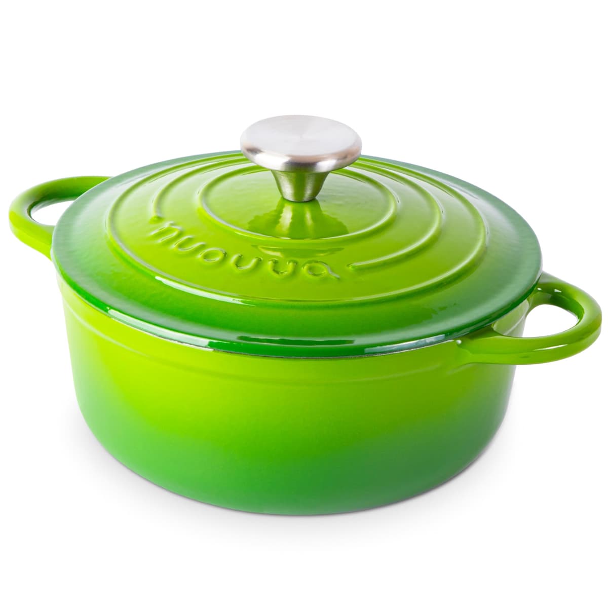 Nuovva Enamelled Cast Iron Dutch Oven Pot with Lid – 5 Quart Casserole Dish – Ceramic Dutch Oven for Bread Baking, Roasting, Braising & Stews – Oven Safe up to 500°F – 24cm Orange — view 45
