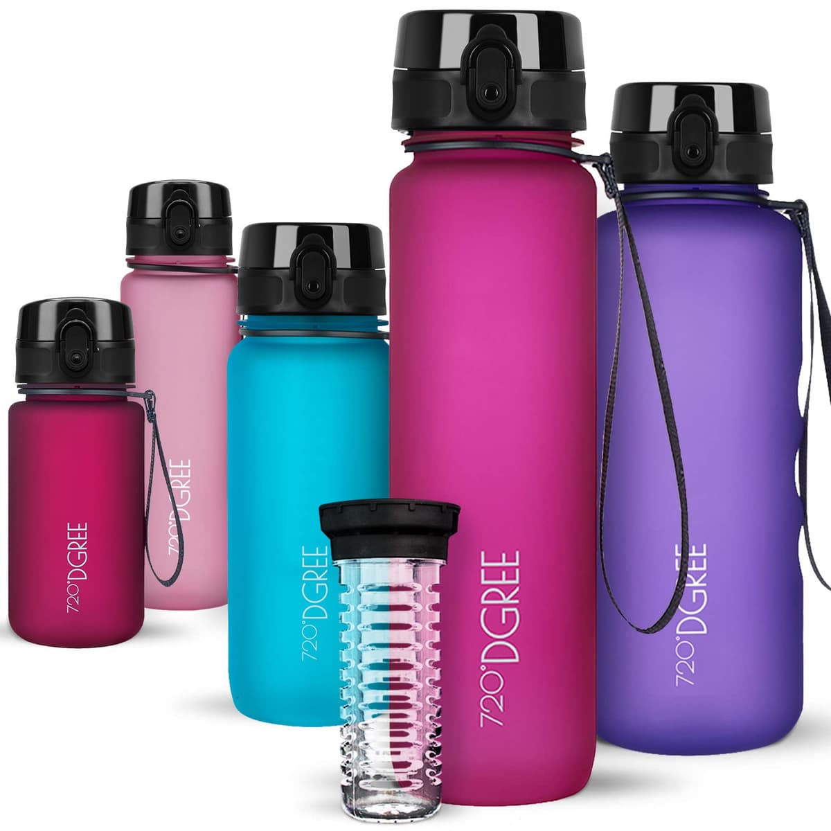 720°DGREE Botella de agua uberBottle – 1,5 litros, 1500ml | Novedosa botella deportiva | Sin BPA | Ideal para niños, fitness, deportes, fútbol, guardería, escuela, pequeños, antigoteo — view 236