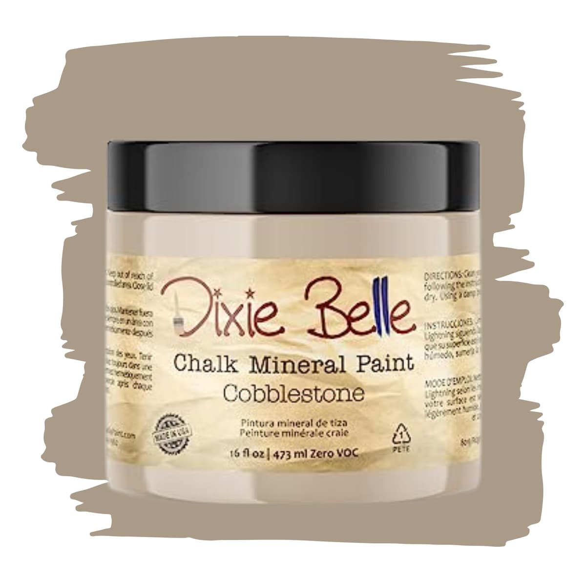 Dixie Belle Paint Company Chalk Finish Furniture Paint - Caviar (32oz) - Matte Black Chic Chalk Mineral DIY Furniture Paint — view 118