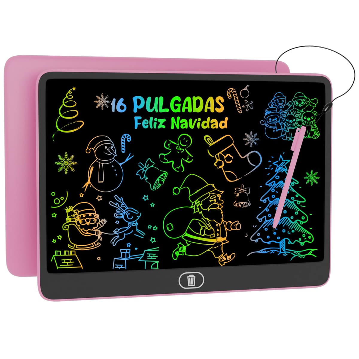 16 Pulgadas Tableta de Escritura LCD, Electight Infantil Tableta de Graffiti de Colores para Niños 3~12 Años, con Borrable y Bloqueo Función, Reutilizable, Juguete Educativo Halloween Navidad, Azul — view 8