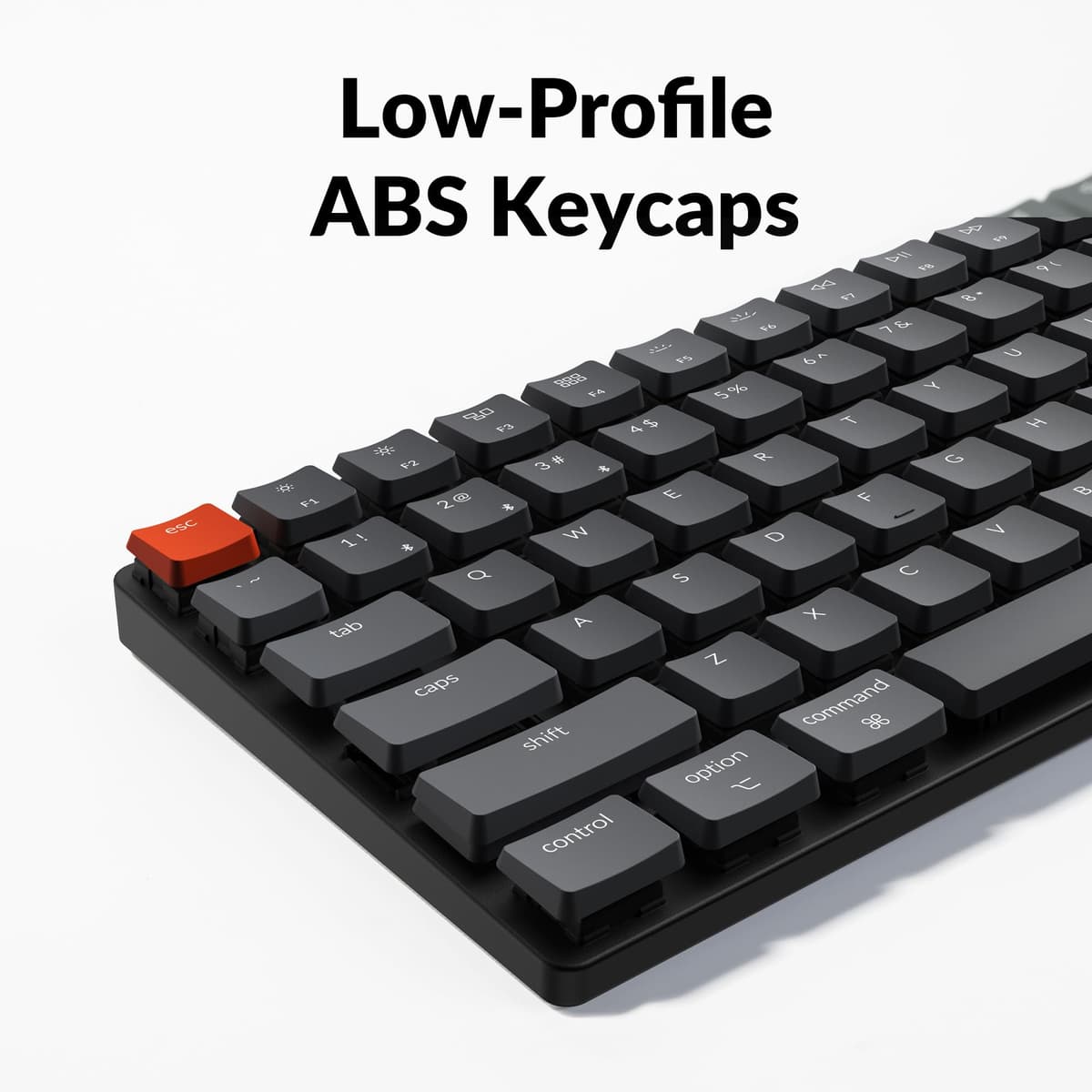 Keychron K3 Version 2, 84 Keys Ultra-Slim Wireless/Wired Mechanical Keyboard with White LED Backlit, Low-Profile Gateron Mechanical Blue Switch Compatible with Mac Windows — view 4