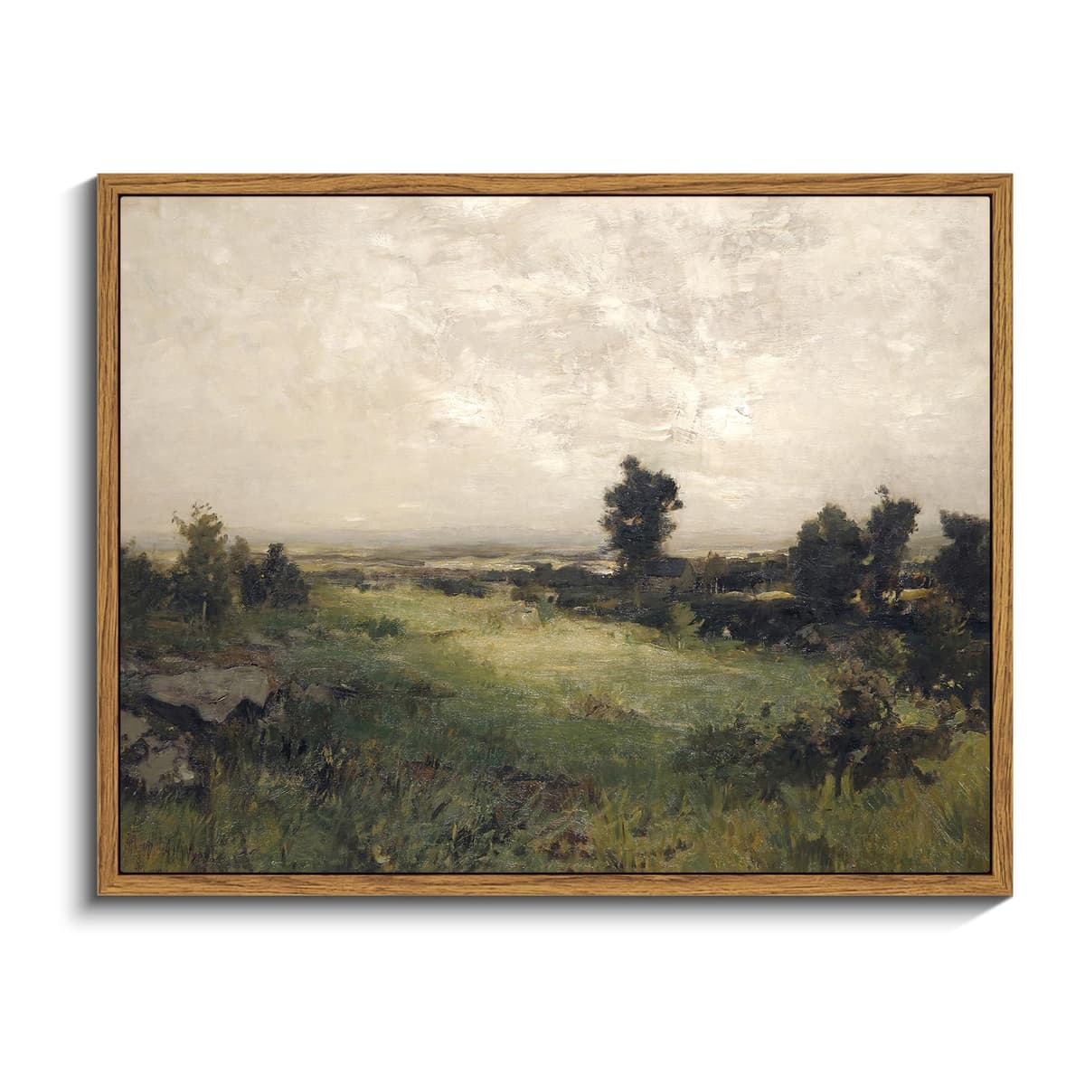 InSimSea Framed Canvas Wall Art, Meadow with Flowers Painting, Landscape for Living Room, Bedroom, Home, Bathroom Decor, 8x10 — view 114
