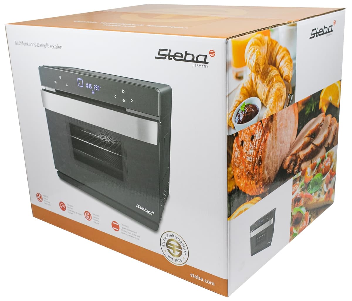 Steba Steam Oven 30L Capacity DG30 2200 Watt power Multifunctional Black Electric Steam mini oven — view 4