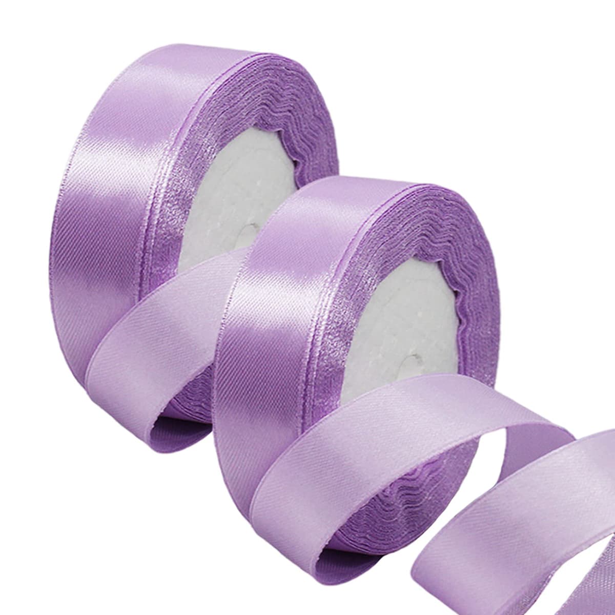 40mm Wide White Ribbon Thick Wedding Car Ribbon 22m, 1.5 inch Thick White Satin Ribbon for Gift Wrapping Wedding Car Christmas Birthday Cake Hair Bow Florist Bouquet Crafts Decorations — view 125