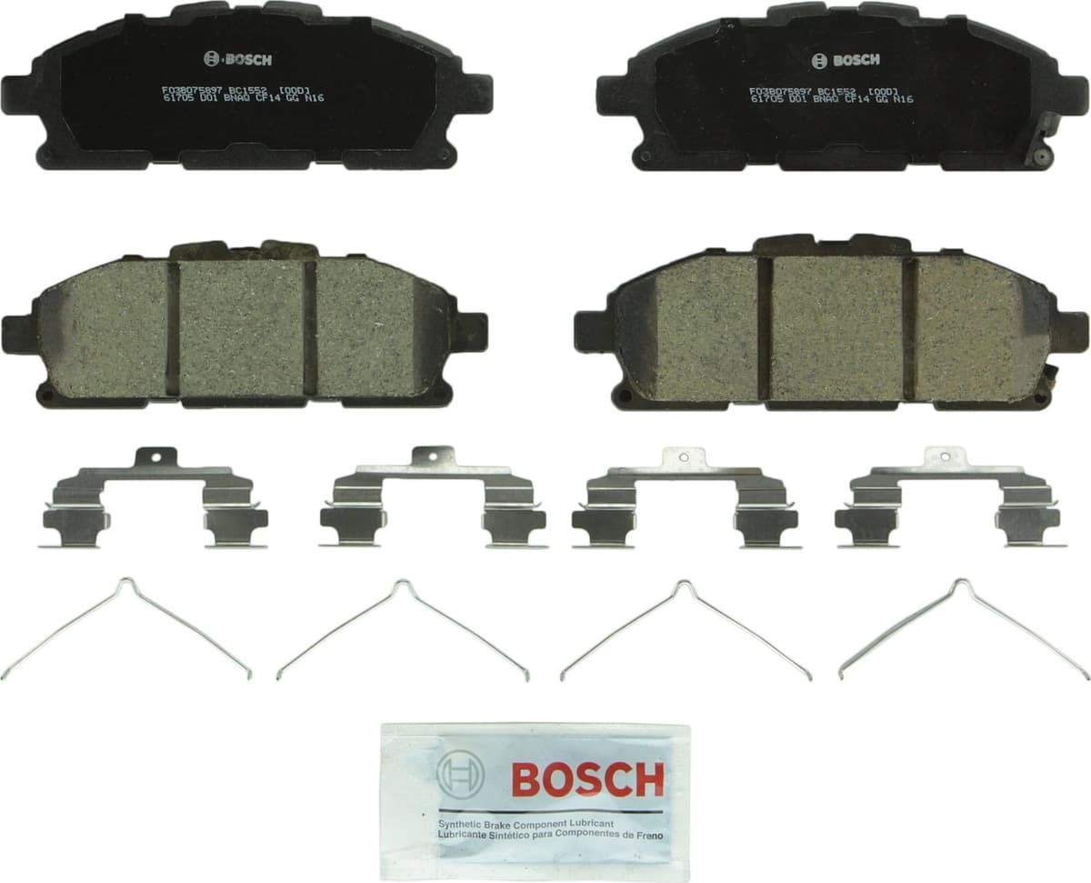 Bosch BC914 QuietCast Premium Ceramic Disc Brake Pad Set For: Acura ILX; Honda Accord, Civic, CR-V, Element, Fit, Front — view 129