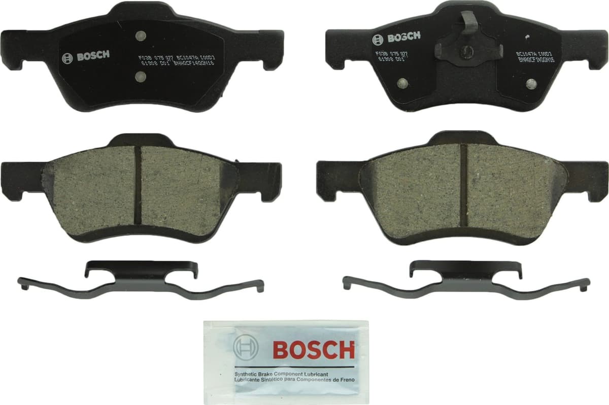 Bosch BC914 QuietCast Premium Ceramic Disc Brake Pad Set For: Acura ILX; Honda Accord, Civic, CR-V, Element, Fit, Front — view 280