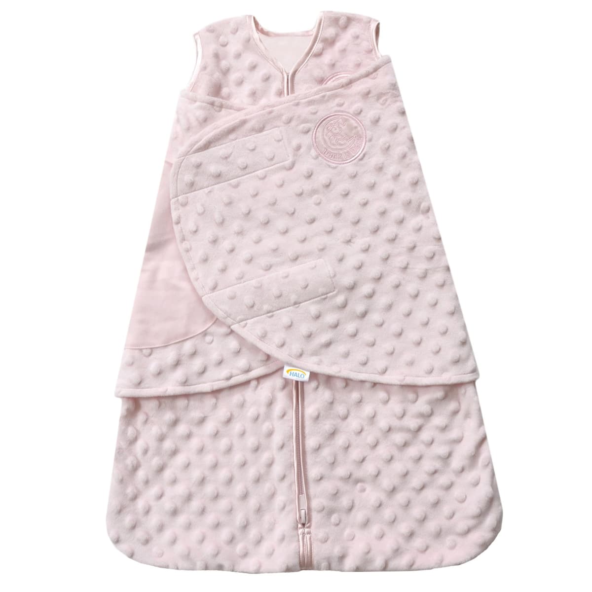 HALO Micro-Fleece Sleepsack Swaddle, 3-Way Adjustable Wearable Blanket, TOG 3.0, Confetti, Newborn, 0-3 Months — view 11