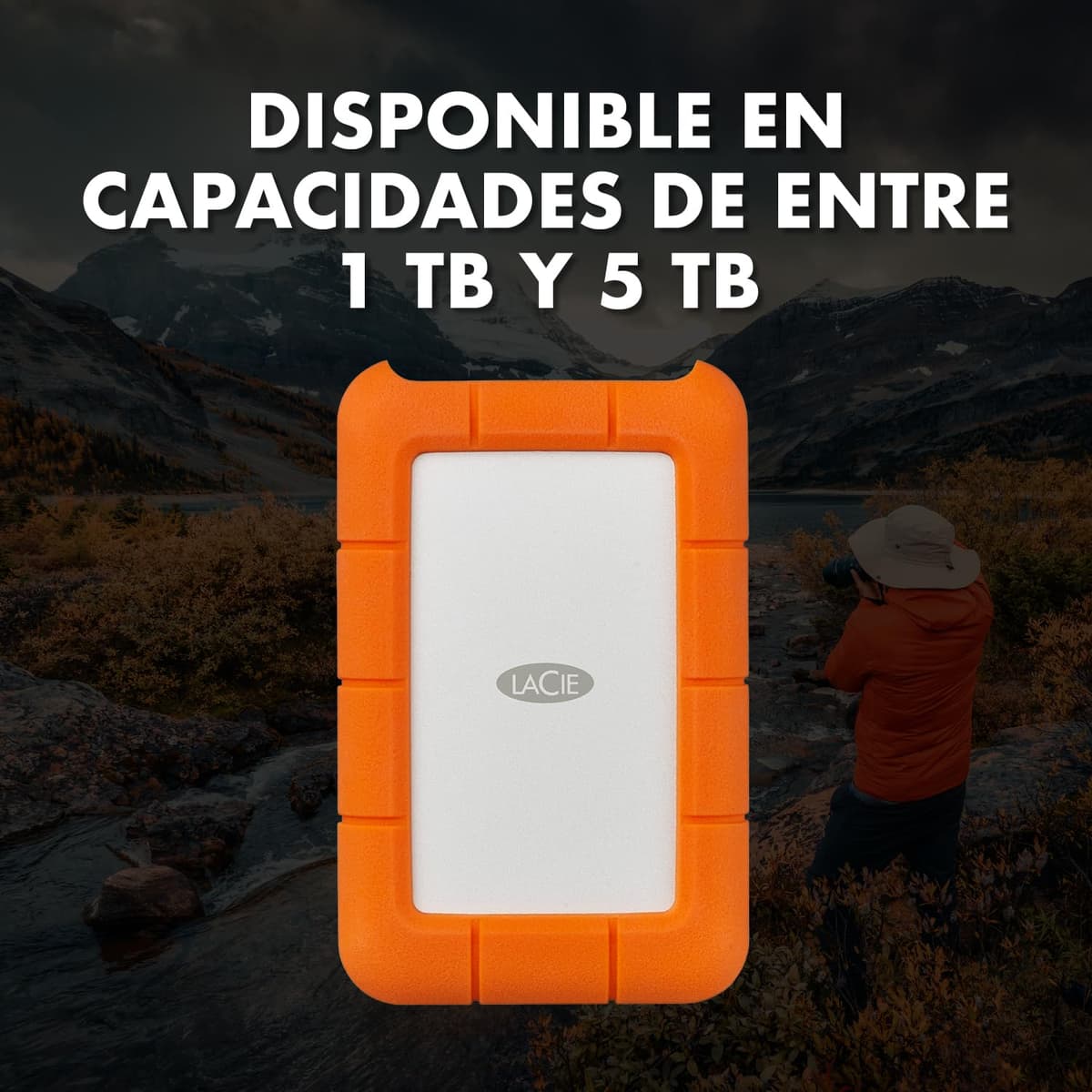 LaCie Rugged USB-C 2TB — antigolpes, USB‑C Disco duro externo portátil 2,5", para Mac y Windows — incluye Rescue Data Recovery — view 7