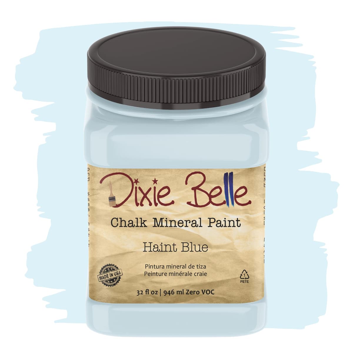 Dixie Belle Paint Company Chalk Finish Furniture Paint - Caviar (32oz) - Matte Black Chic Chalk Mineral DIY Furniture Paint — view 66