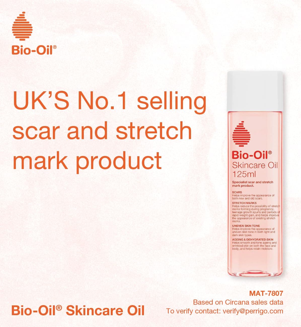 Bio Oil Body Skin Care Oil (125ml) - Firming Skincare That Reduces Appearance Of Stretch Marks & Scars - Grease Free Moisturiser Lotion - With Vitamin E & Vitamin A — view 3